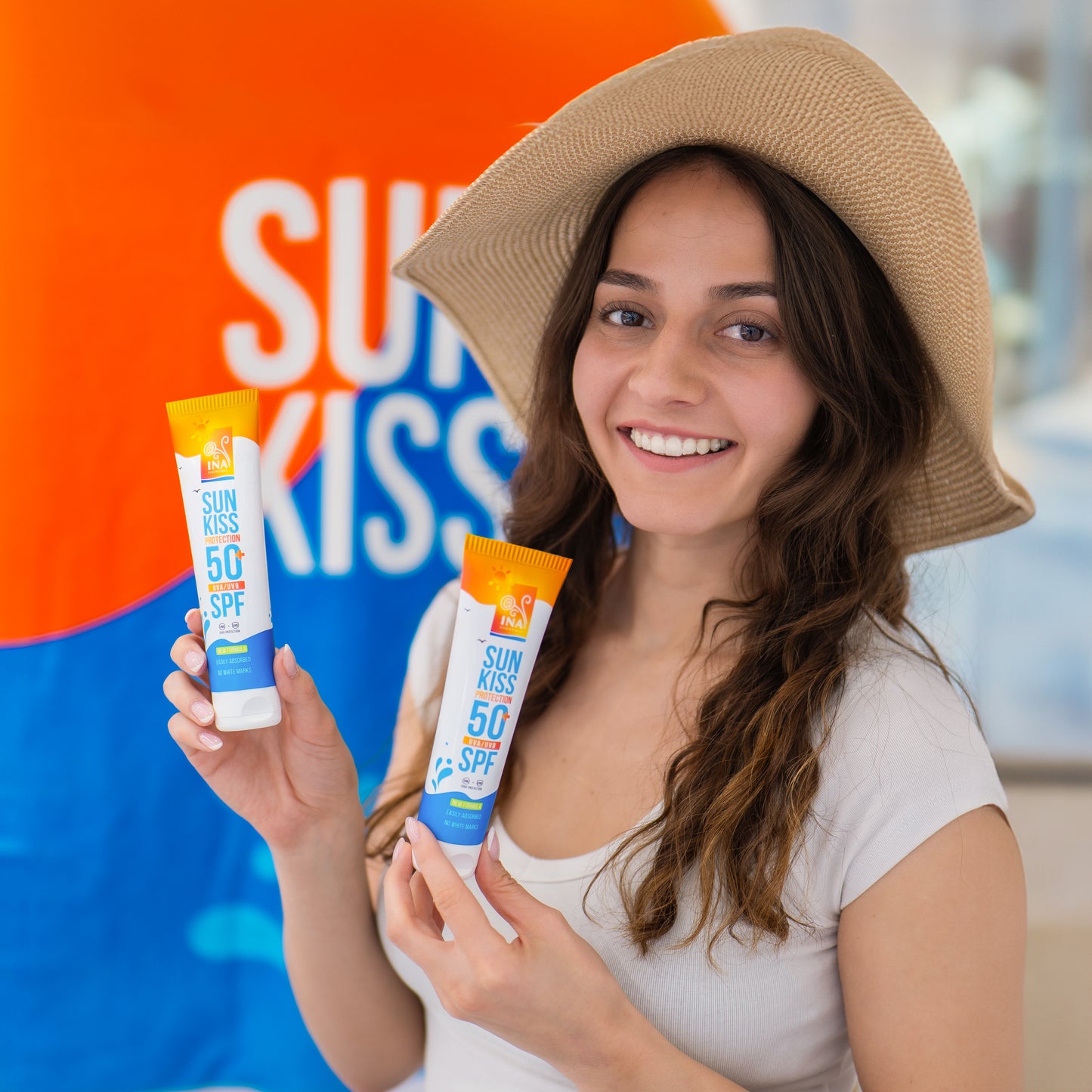 Naravna Sončna Krema za Obraz in Telo SPF 50+ z Organsko Belo Jelko