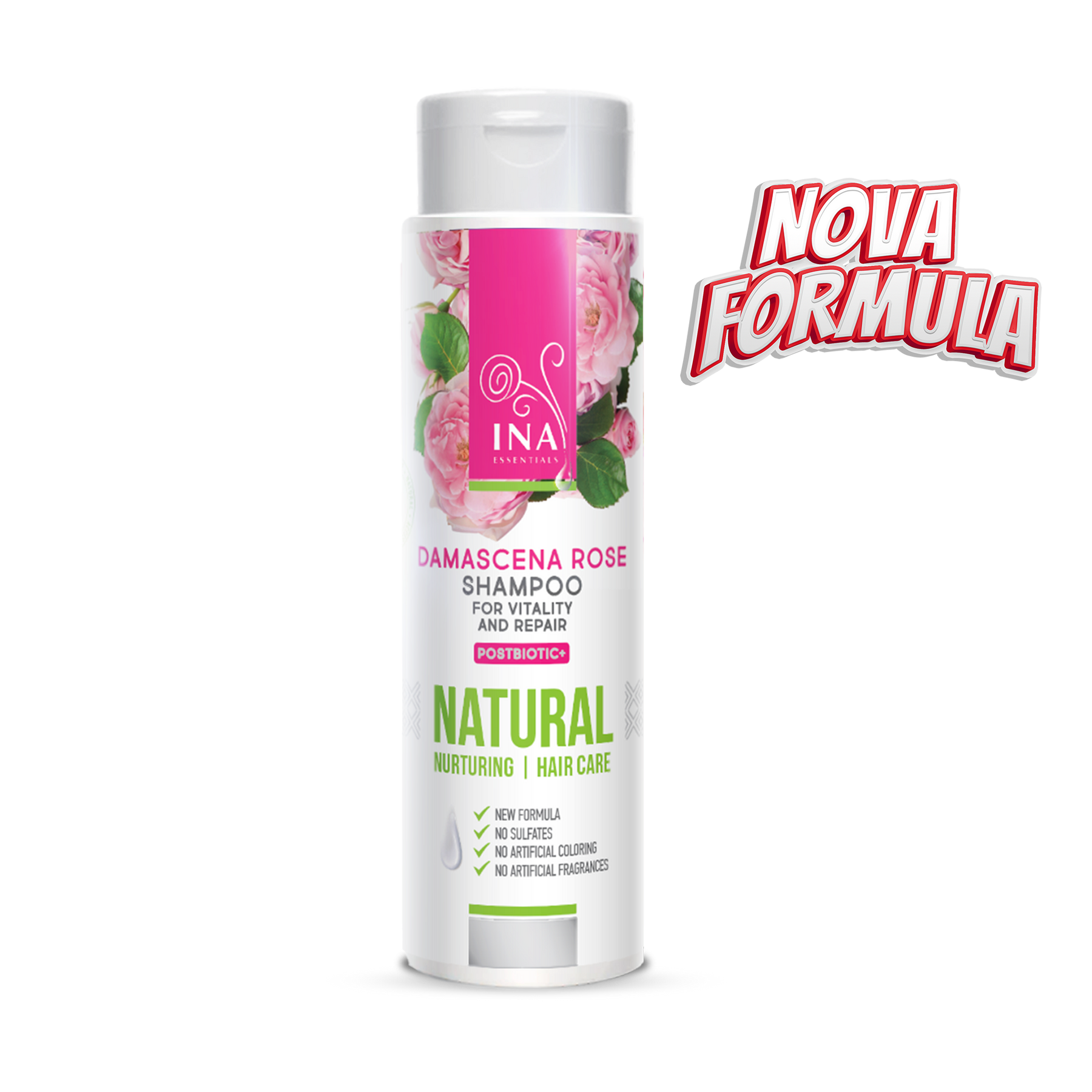 Naravni šampon VRTNICE - ZA SUHE IN POŠKODOVANE LASE (200 ml) - z EKO oljem vrtnice