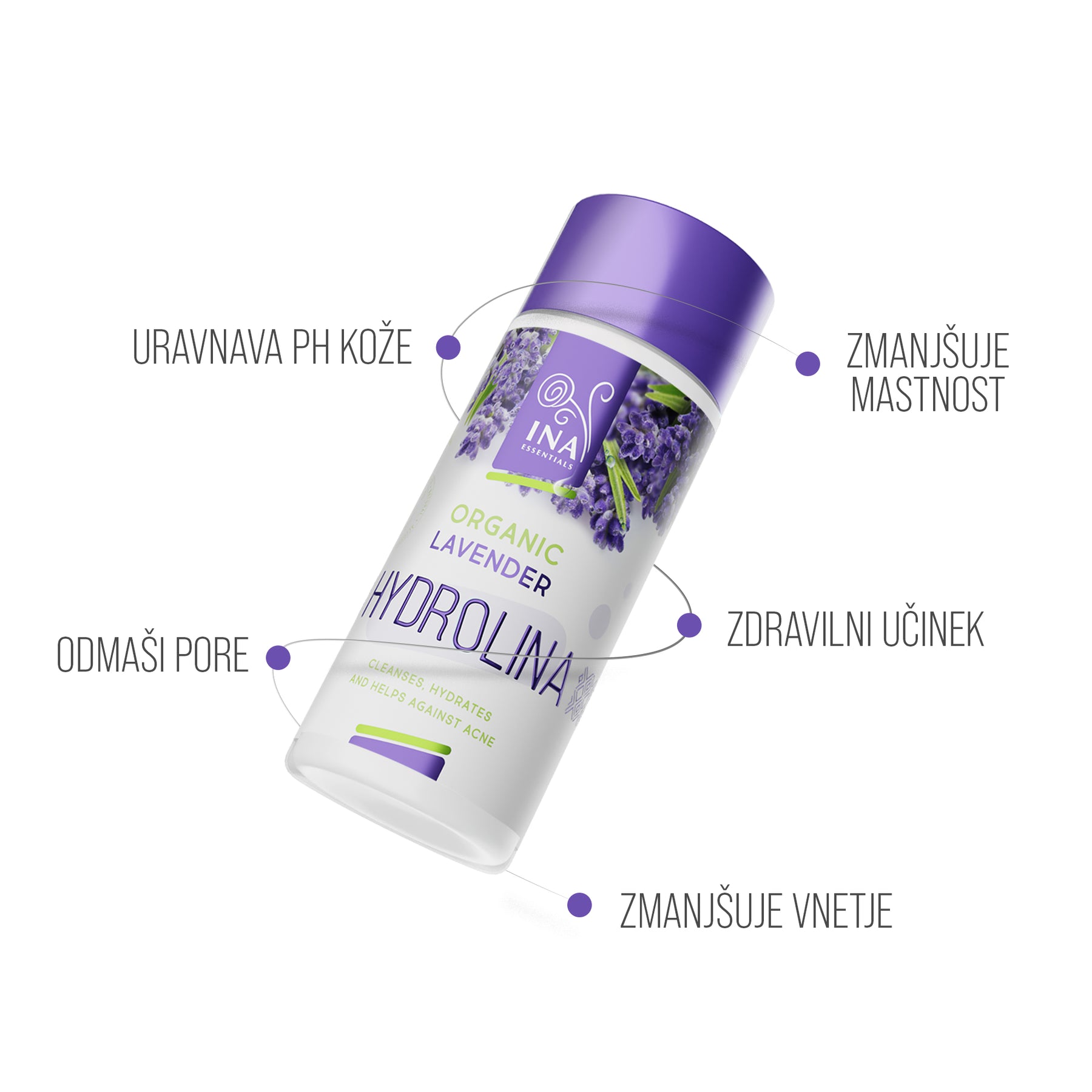 EKO Hidrolat sivke - HYDROLINA - PROTI AKNAM – 150 ml