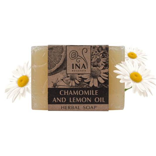 Naravno Zeliščno Milo z oljem Kamilice in Limone - za Ekceme, Luskavico in Razdraženo kožo