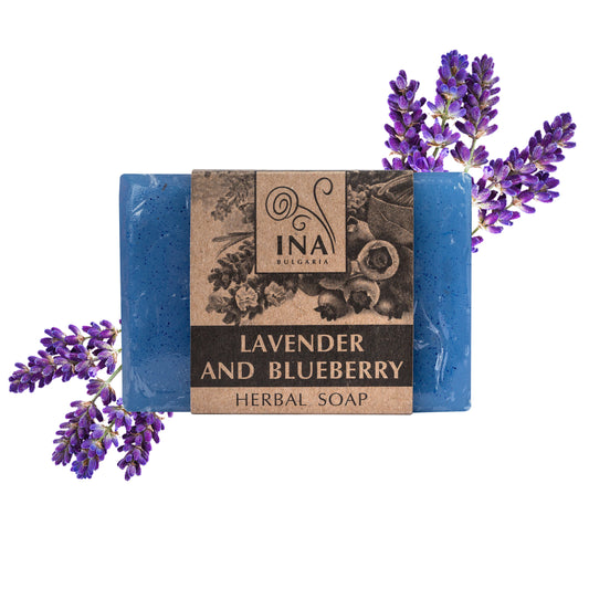 Naravno Zeliščno Milo s Sivko in Borovnico - za kožo nagnjeno k Aknam