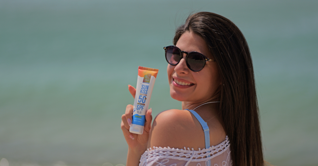 Naravna krema za sončenje za obraz in telo SPF 50 z Bio Belo jelko InaEssentials