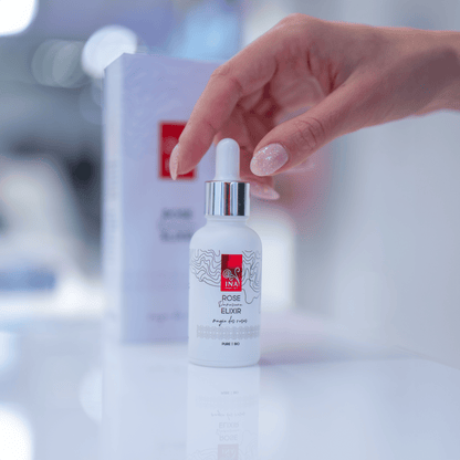 Intenzivni Serum Proti Staranju Obraza z Organskim Rožnim Oljem – Rose Elixir