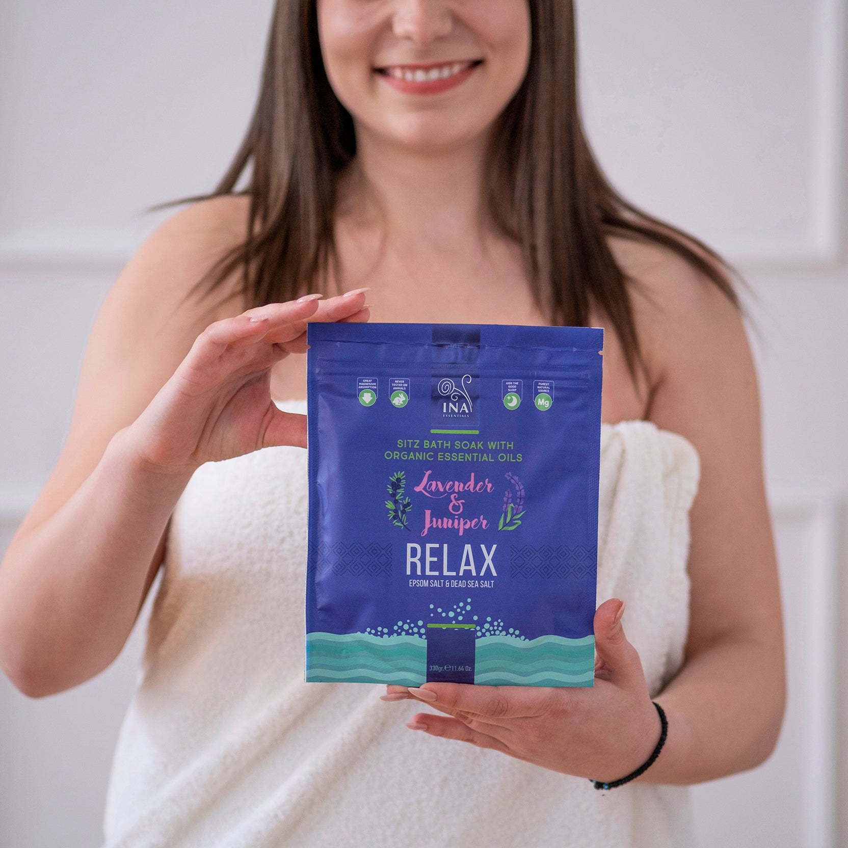 Relax - Kopalna sol s Sivko in Brinom za Sprostitev in Zmanjšanje stresa