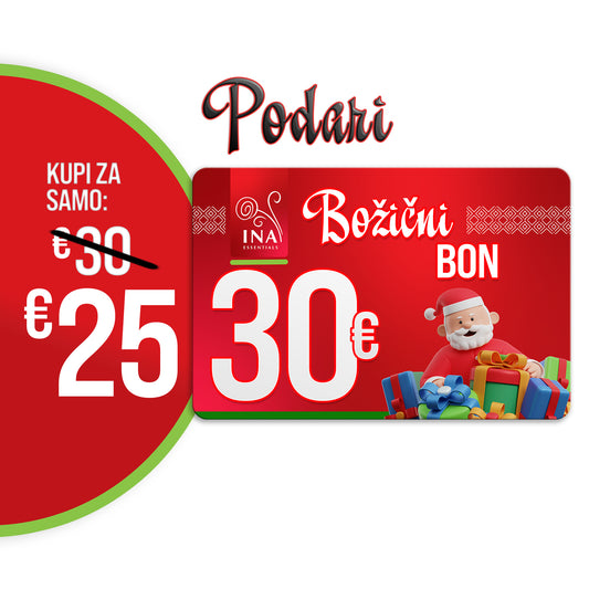 Kupite Božični darilni bon v vrednosti 30€, plačajte 25€ - Digitalni Bon