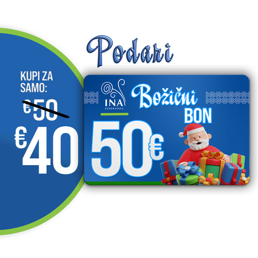 Kupite Božični darilni bon v vrednosti 50€, plačajte 40€ - Digitalni Bon