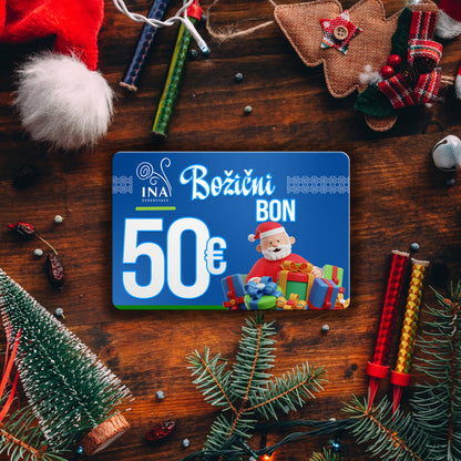 Kupite Božični darilni bon v vrednosti 50€, plačajte 40€ - Digitalni Bon