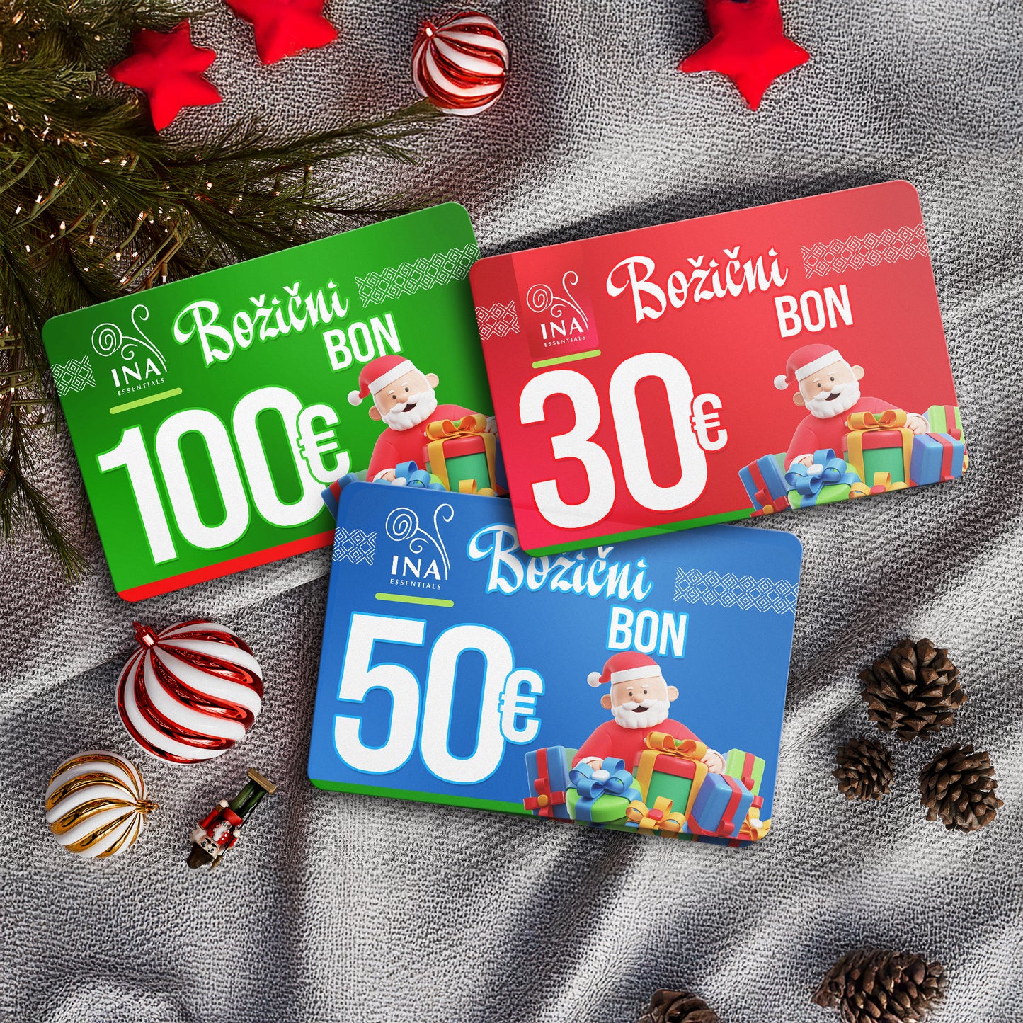 Kupite Božični darilni bon v vrednosti 100€, plačajte 70€ - Digitalni Bon