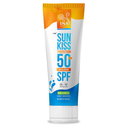 Naravna Sončna Krema za Obraz in Telo SPF 50+ z Organsko Belo Jelko