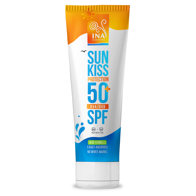 Naravna Sončna Krema za Obraz in Telo SPF 50+ z Organsko Belo Jelko
