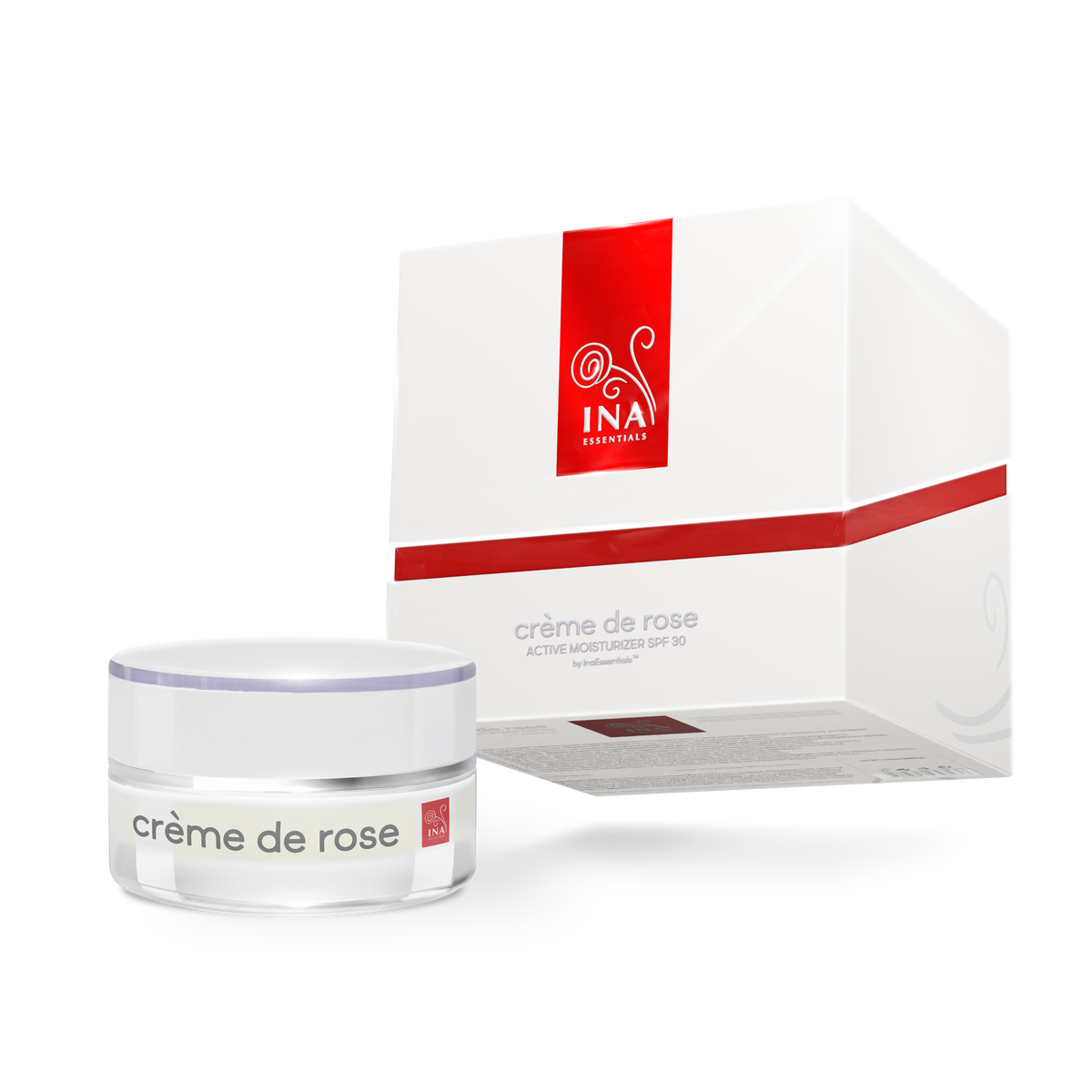 Crème de rose - aktivna Vlažilna Krema z zaščitnim faktorjem SPF30 - močno obogatena z organskim eteričnim oljem Vrtnice