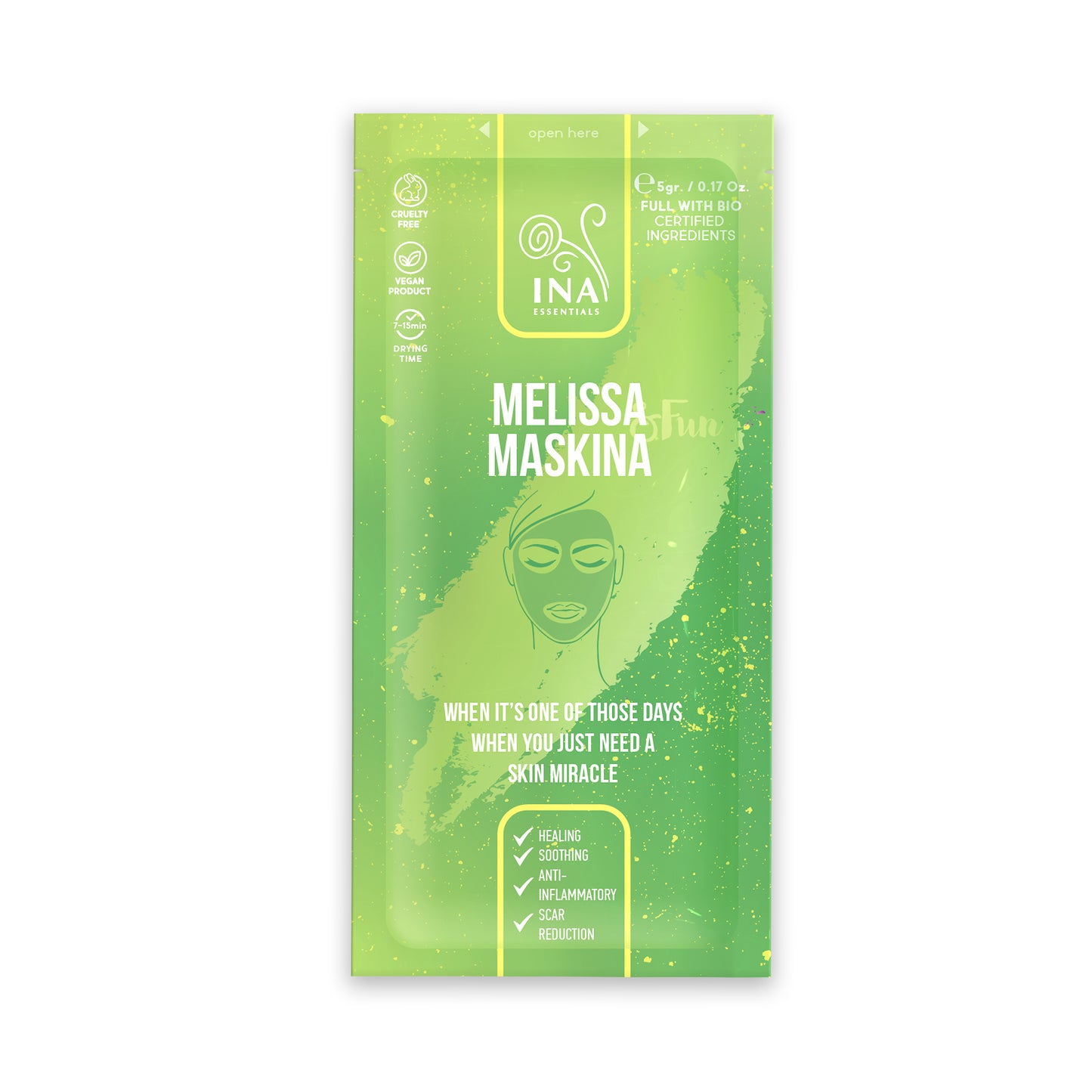 + Darilo Maska za obraz - Melisina Maskina (vzorec)-5gr