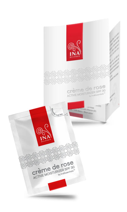 Crème de rose - aktivna Vlažilna Krema z zaščitnim faktorjem SPF30 (vzorec)