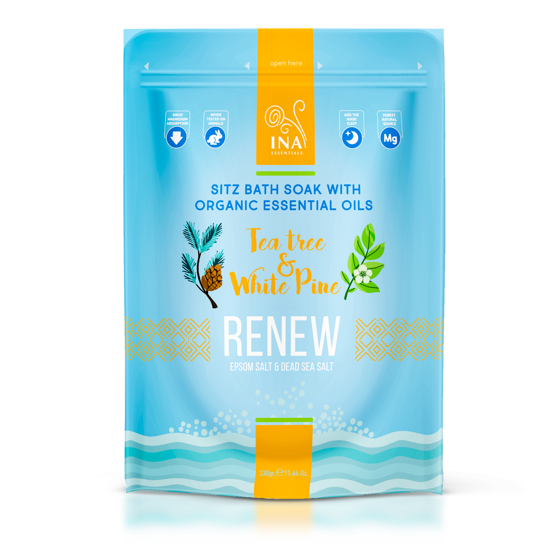 Renew - Kopalna sol s Čajevcem in Belim Borom za Glivice in Utrujene noge